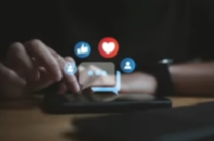 Social media presence illustration